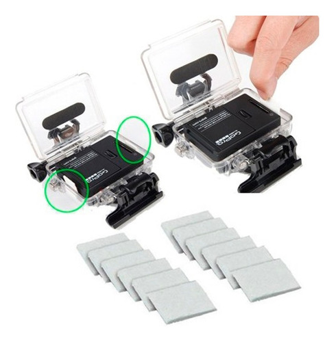 Imagem 3 de 4 de Pastilhas Anti Embaçante Fog Gopro Hero Sjcam Cameras