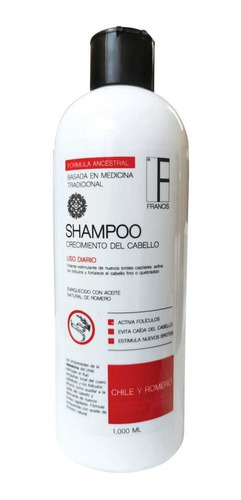 Shampoo Crecimiento Capilar De Chile Y Romero