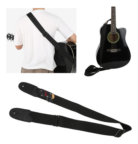 Correa Para Guitarra Ajustable Con Hebilla Doble Cara