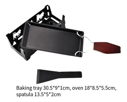Juego De Raclette De Queso Antiadherente Resistente Con