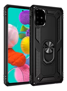 Capa Galaxy A71 - Skudo Defender 3 Anti Impacto C/ Anel Cor Preto