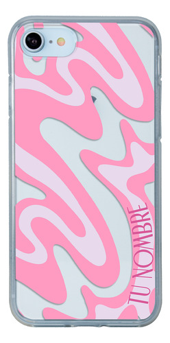 Funda Para iPhone Para Mujer Curvas Rosa Con Tu Nombre