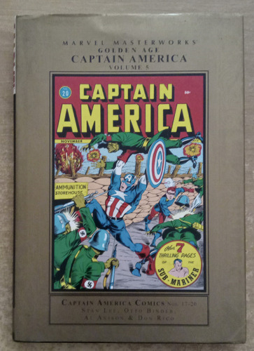 Capitán America, Marvel Masterworks, Tapa Dura, Inglés