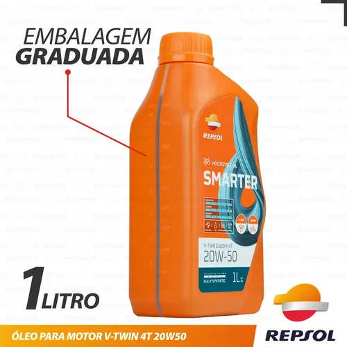 Óleo Motor V-twin 20w50 Sintético P/ Harley-davidson Repsol