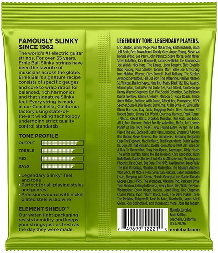 Imagem 3 de 5 de Corda Ernie Ball Regular Slinky 010 Guitarra Kit C/ 3 Jogos