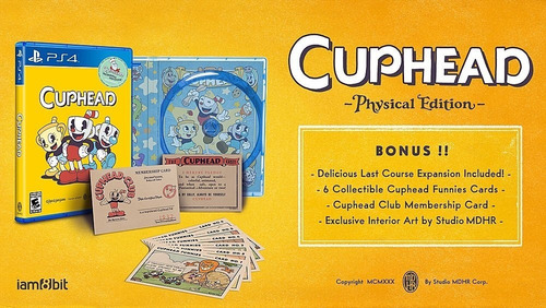 Cuphead Physical Edition Studio MDHR PS4 Físico