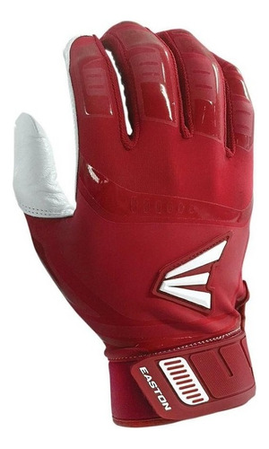 Guanteletas Beisbol Easton Walk Off Rojo Blanco Adulto Talla Mediana