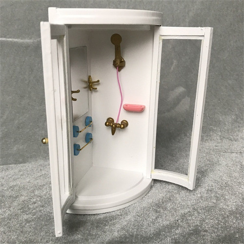 1:12 Muebles De Casa De Muñecas En Miniatura Baño Blanco