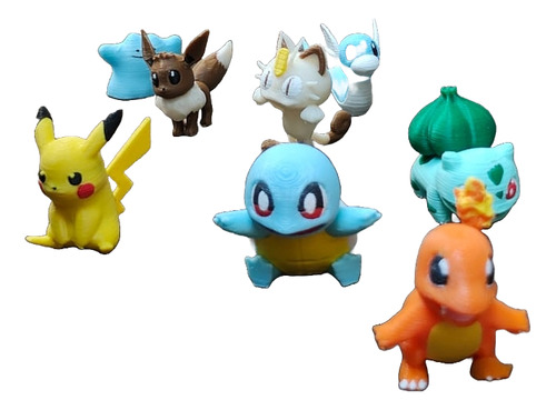 Mini Pokémon Gen 1 Primera Combo X5 Azar Gashapon Con Shiny