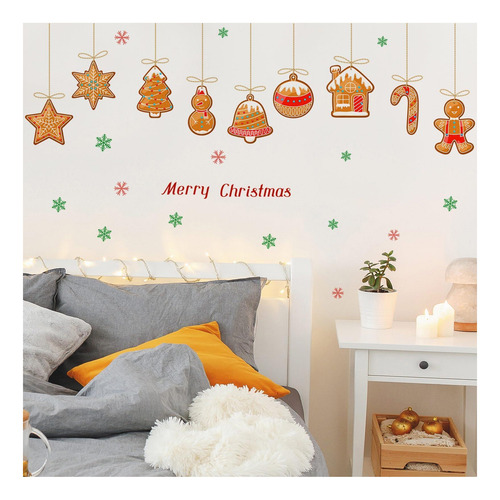 Calcomanías De Pared De Navidad Para El Dormitorio Colgando