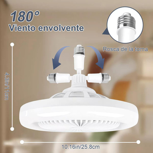 Ventilador De Techo Modernos Con Luz Y Control Remoto 30w