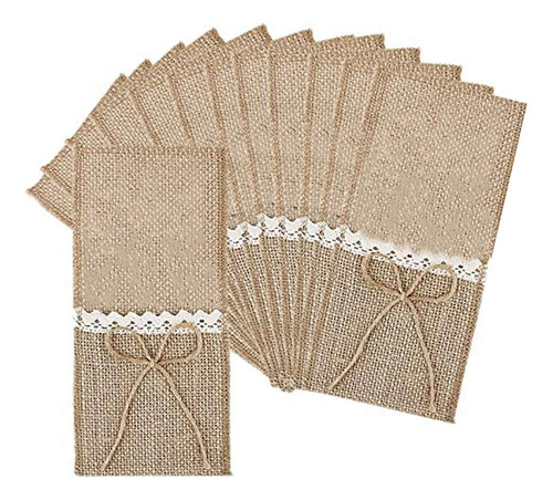 Bolsas De Yute Con Lazo De Decoración