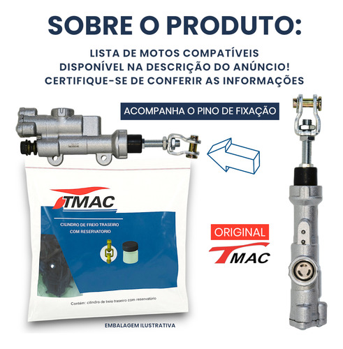 Cilindro Freio Traseiro (burrinho) Crf 250f E Crf 250r/450r
