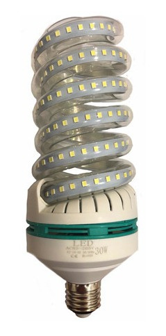 Bombillo Led Espiral 30 Watt Multivoltaje 