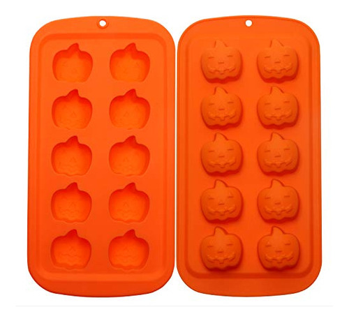 Molde Silicona Calabaza Naranja, Repostería Halloween -