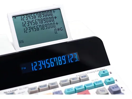 Sharp El-1901 Calculadora De Impresion Sin Papel Con Pantal
