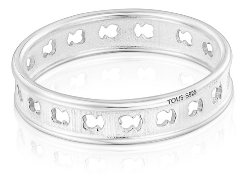 Anillo De Plata Con Siluetas De Oso Bear Row Tous