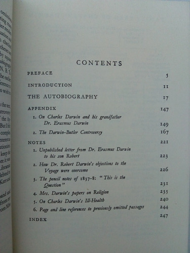 The Autobiography Of Charles Darwin. 1809-1882. Nora Barlow