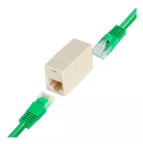 Adaptador Empalme Extensor Red Rj45 Hembra Internet Ethernet