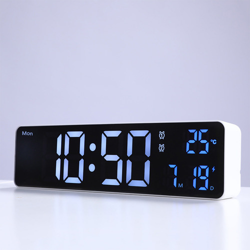 Reloj Digital Con Alarma Led De Pantalla Grande Para Sala De