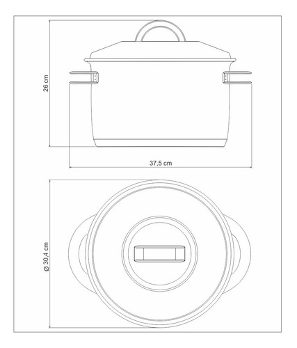 Olla Tramontina Solar Triple Fondo Alta 28 Cm 12l Acero Inox