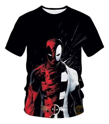 Camiseta Casual Con Estampado 3d Marvel Deadpool Tennis