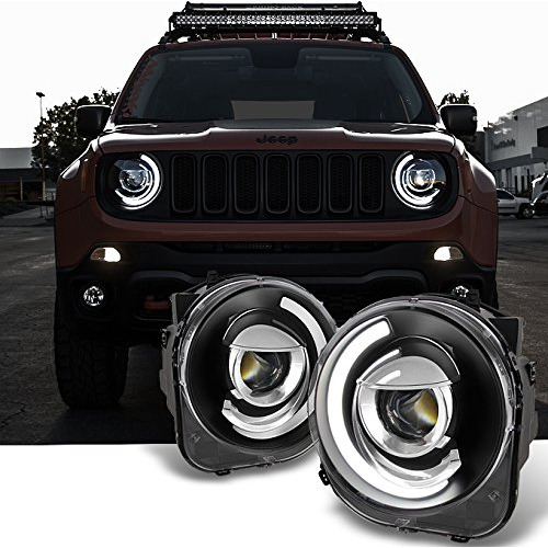 Para Diseño Tubo Led Negro Jeep Renegade Forma Proyector Par