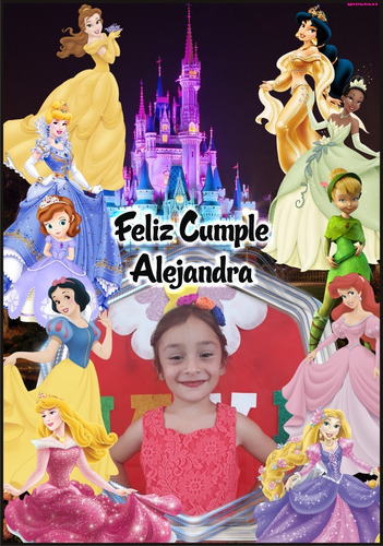 Banner Infantiles-princesas Disney-cumpleaños-