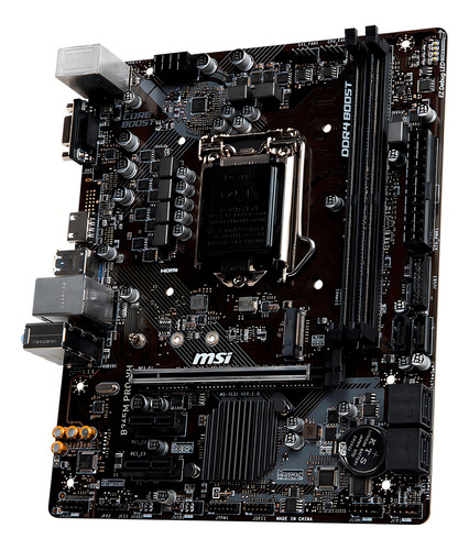Motherboard Msi B365m Pro-vh Socket 1151 9na Gen Color Negro