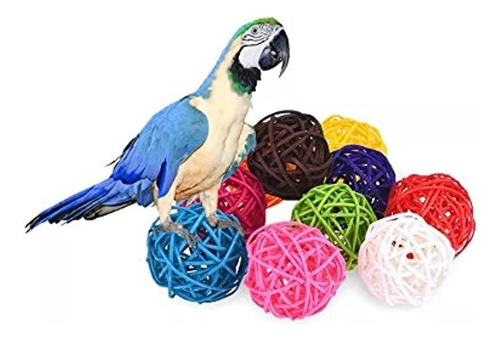 Stock Show 10pcspack 157 Rattan Balls Bird Chew Toy Accesori