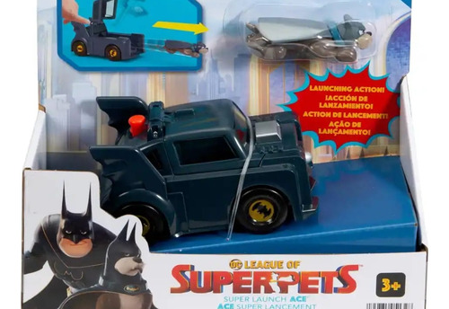 Vehiculo Liga D Superpets Mascotas Ace Disk Launch Batman