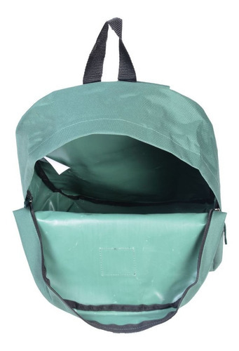 Mochila Escolar Juvenil Impermeável Masculina Rabisk RK2334 Cor Verde Lisa 24 L