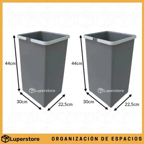 Porta Residuos Basura Doble Extraible Bajo Mesada 48 Litros