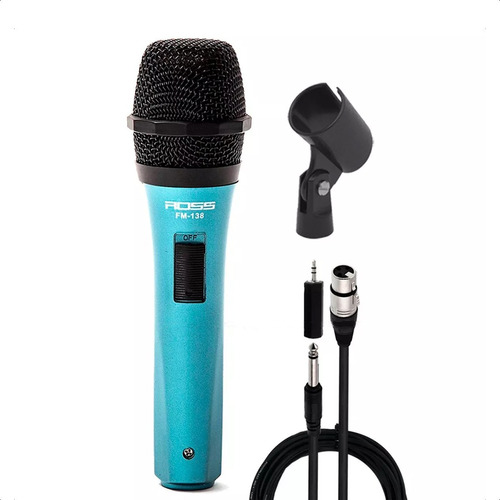 Microfono Dinamico Karaoke + Cable + Pipeta + Adaptador Gtia