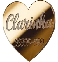 Comprar Plaquinha Plaqueta Placa Tag Identificação Pet Gravado Laser