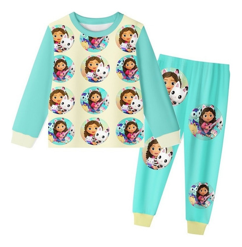 Conjunto De Pijama Pantalones Gabbys Dollhouse Niños Casuale
