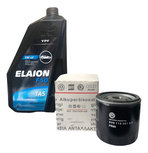 Kit Filtro Aceite Original Vw Cross Fox + Aceite 5w40 Elaion