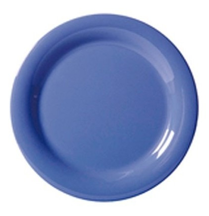 Plato Melamina 16.5 Cm. Azul