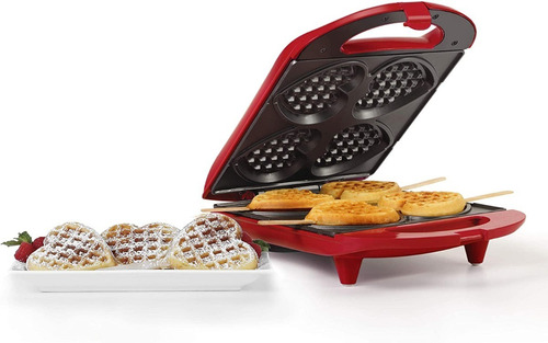 Holstein Máquina Para Hacer Waffles En Corazón Antiadherente