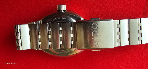 Mido Automático M7340a 4 Diamantes En Las 3,6,9,12 Plateado Blanco Blanco (Usado)