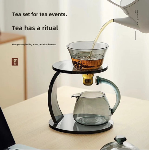 Juego De Té Automático Vidrio 6 Tazas Attic Ash Plus