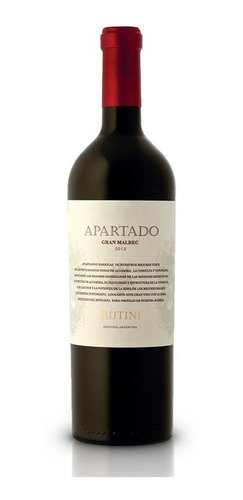 Vino Rutini Apartado Gran Malbec 750 Ml 