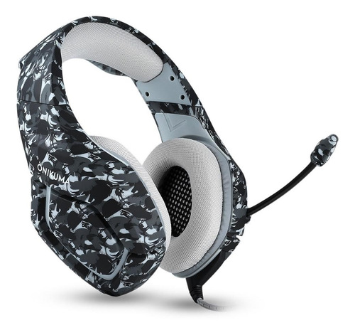 Audífonos gamer Onikuma K1-B camouflage gray
