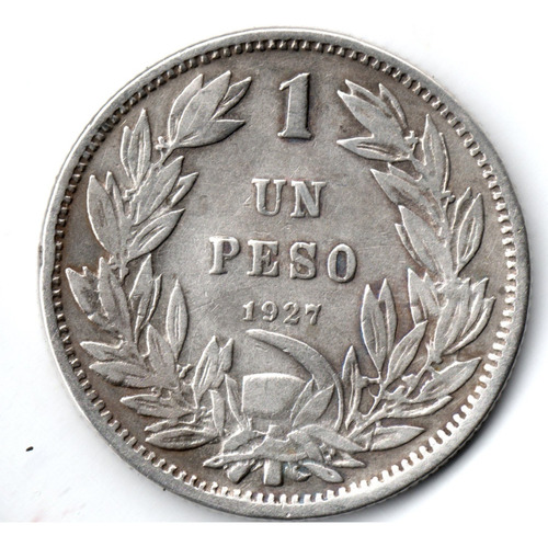 Monedas Historica Chilena De Plata Año 1927