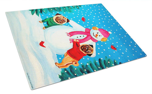 Caroline's Treasur 7115lcb Muñeco Nieve Pug Winter Snowman X