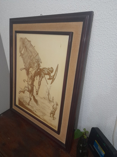 Cuadro Don Quijote De La Mancha. Gustavo Dore (Usado)