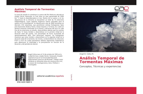 Libro: Análisis Temporal De Tormentas Máximas: Conceptos, Té