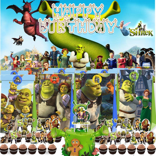 Bolsas De Favor De La Fiesta Shrek Godie Treat Supplies Cand