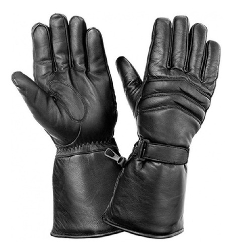 Imagen 2 de 6 de Guantes Para Moto De Cuero Invierno Largo