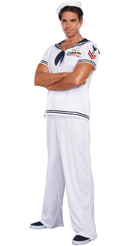 Disfraz Para Adulto De Traje De Marinero Talla L Halloween | Envío gratis Disfraz Para Adulto De Traje De Marinero Talla L Halloween | Envío gratis